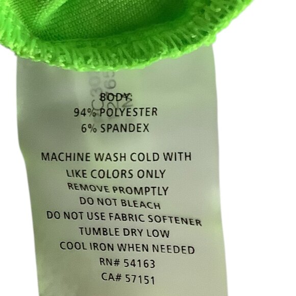 Calvin Klein Performance Quick Dry Womens Green Hooded Long Sleeve Ruched Top M - Picture 4 of 10